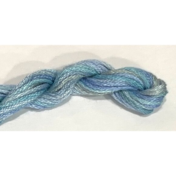 Dinky Dyes # 11 Coral Sea 100% Silk Embroidery Thread 8 Mtrs Cross Stitch - Picture 3 of 3